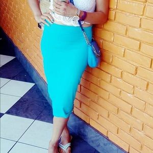 Bebe blue skirt